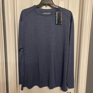 Roundtree & Yorke Long Sleeve Blue Tee 2XB